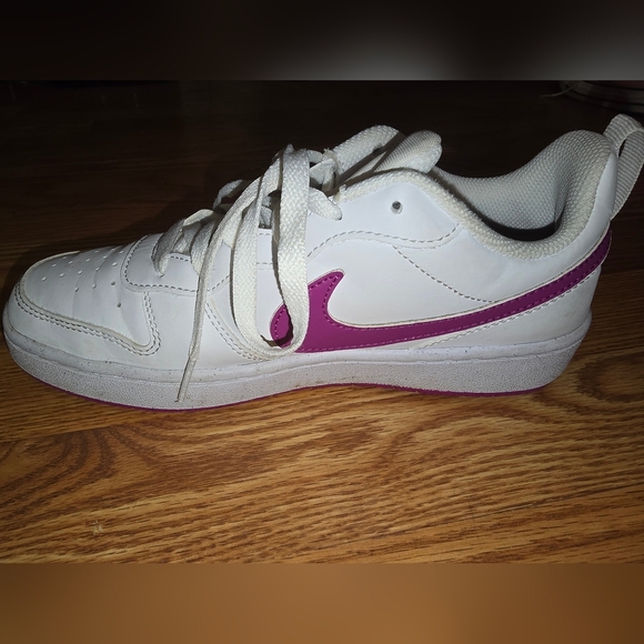 Nike Court Borough Low Recraft Kids Sneakers White and Pink - Picture 5 of 6
